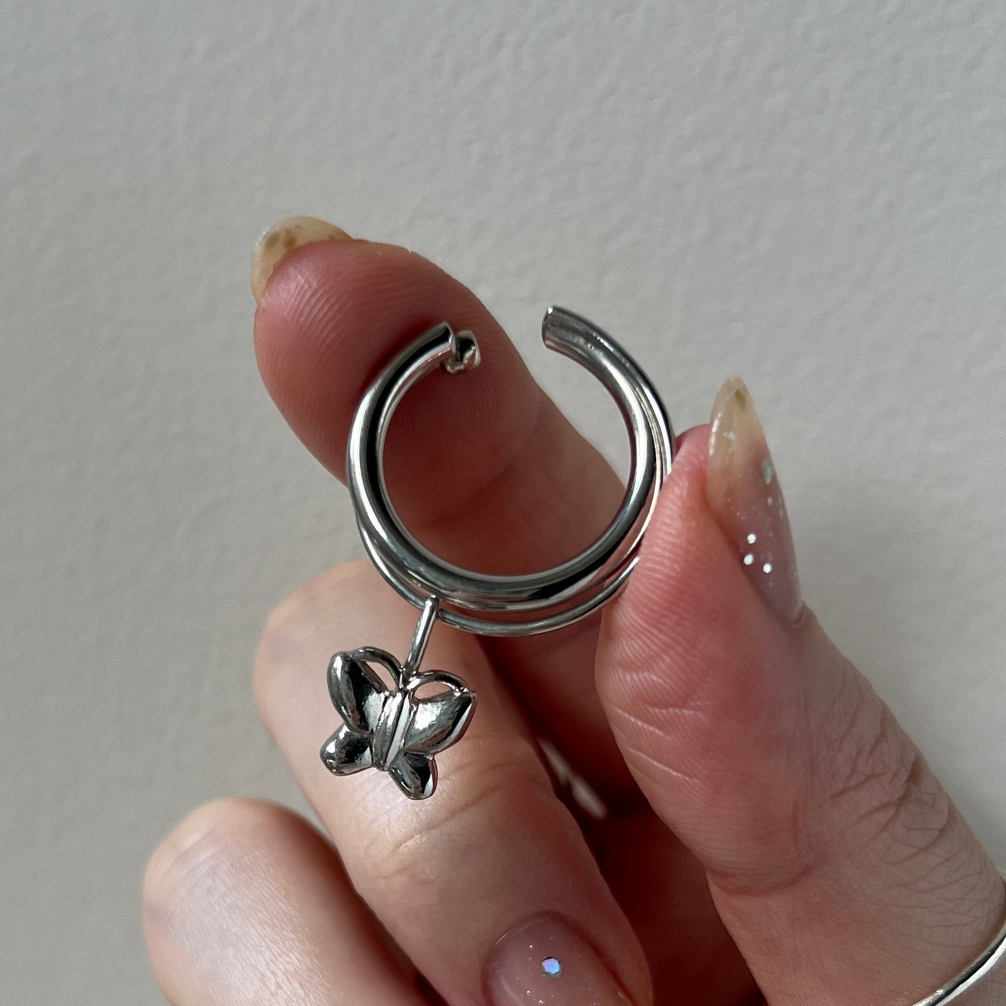 [ papillon ] um motif ring silver