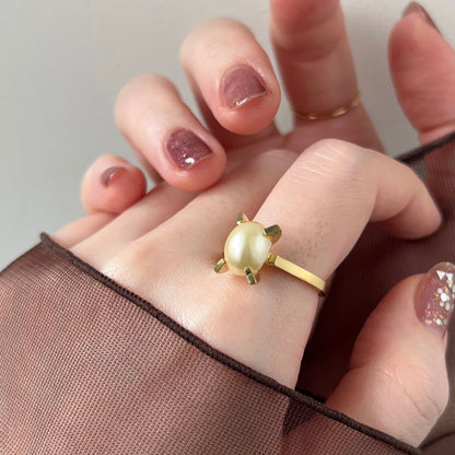 [ vintage pearl ] classic gold [ free size ]