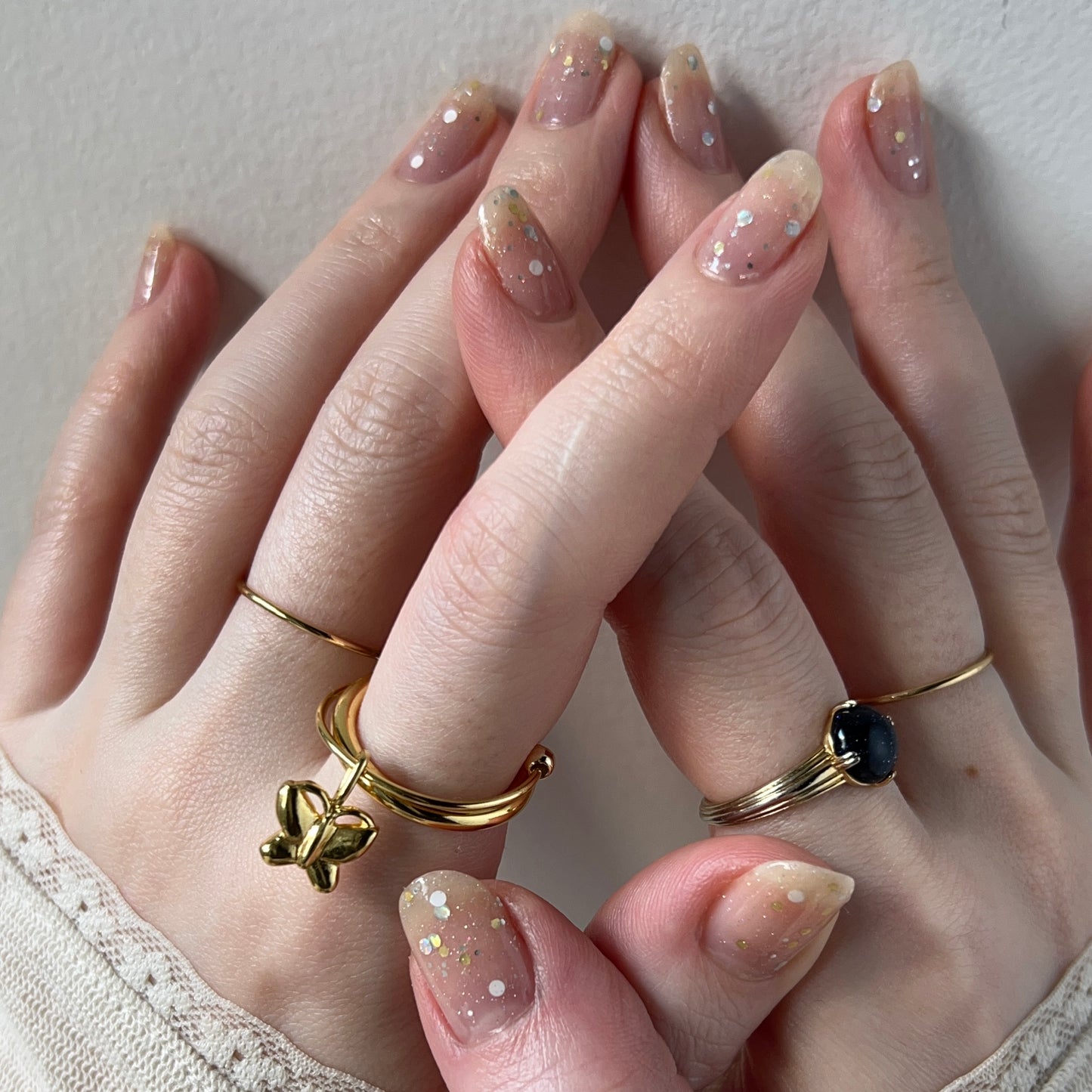 [ papillon ] um motif ring gold