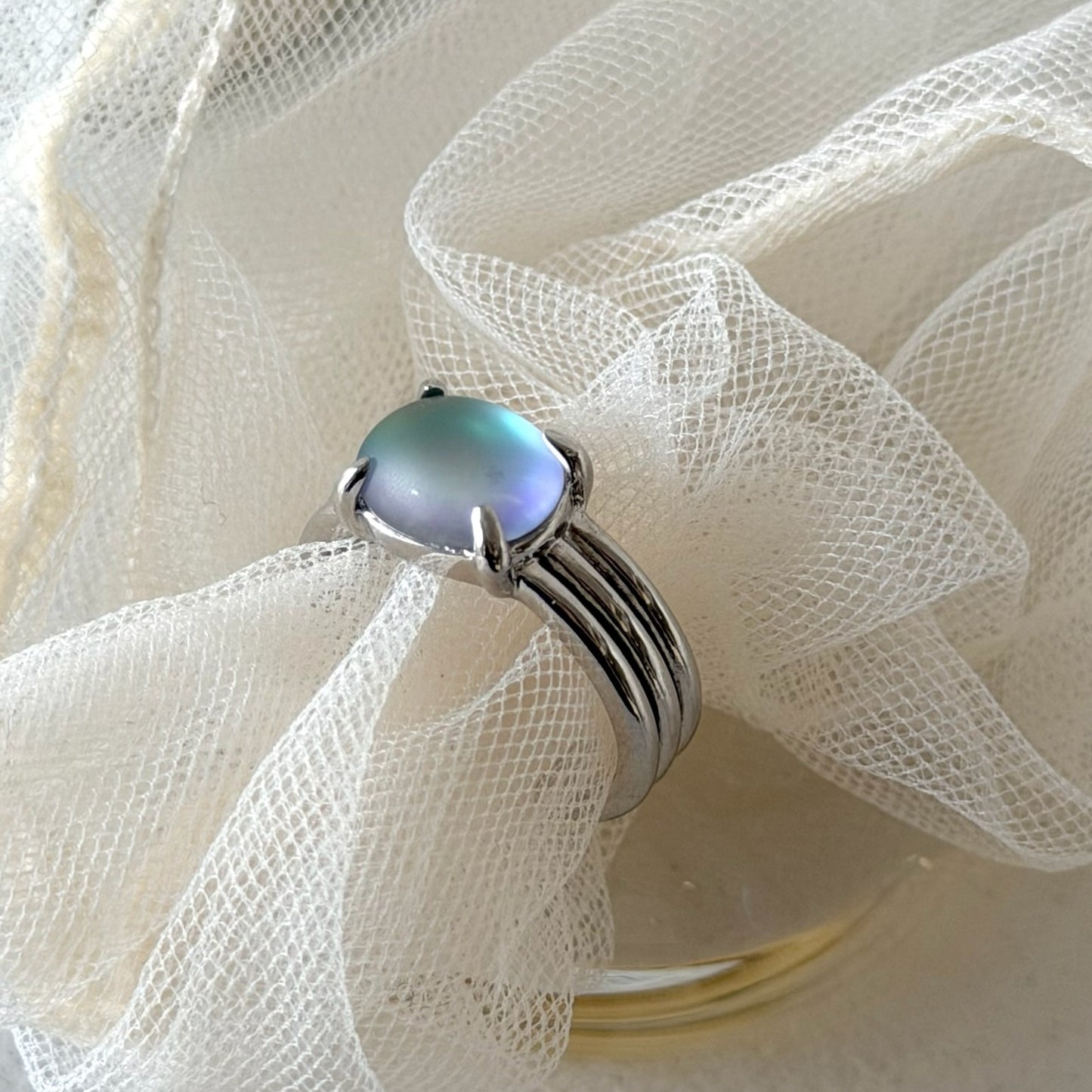 [ frost glass ] trois silver