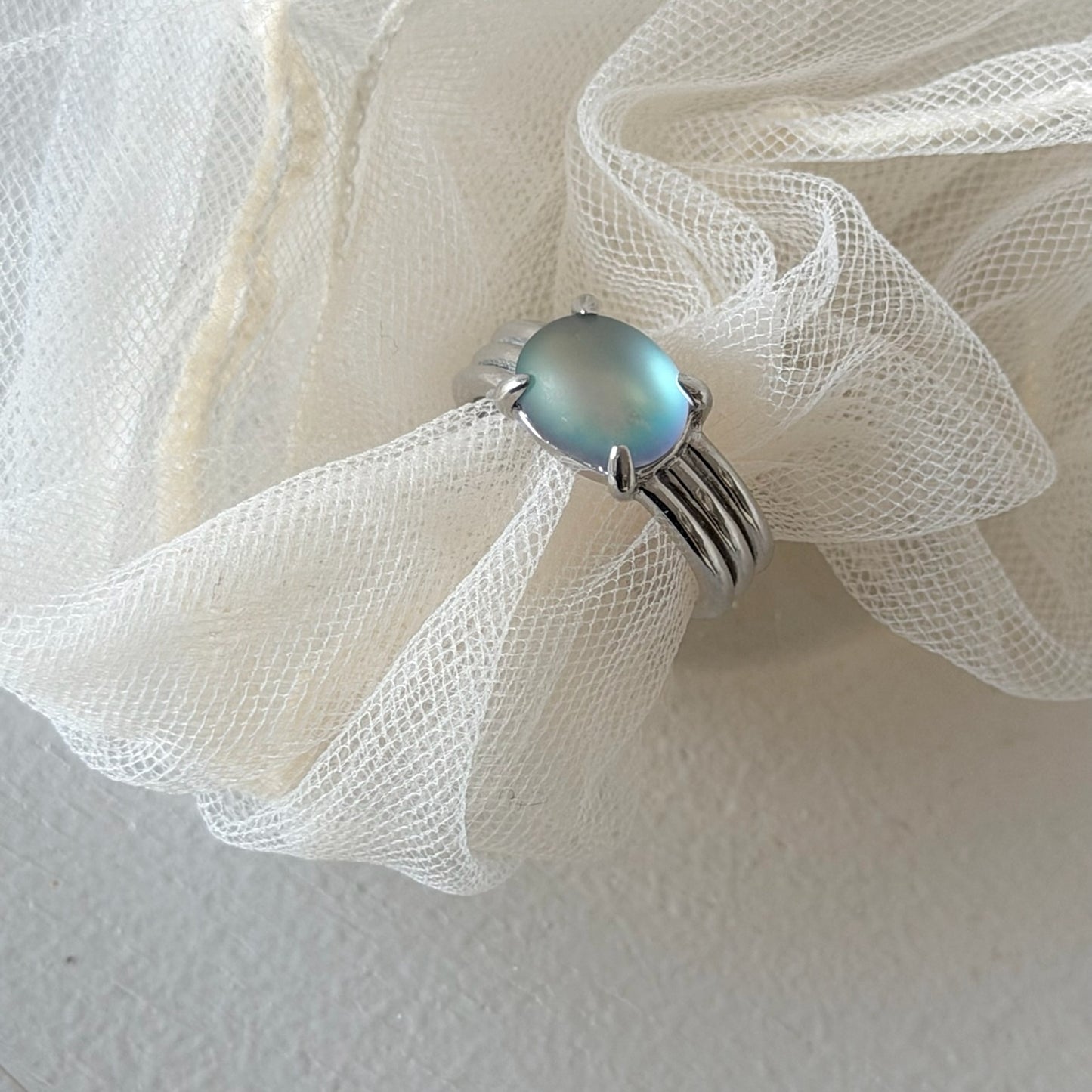 [ frost glass ] trois silver