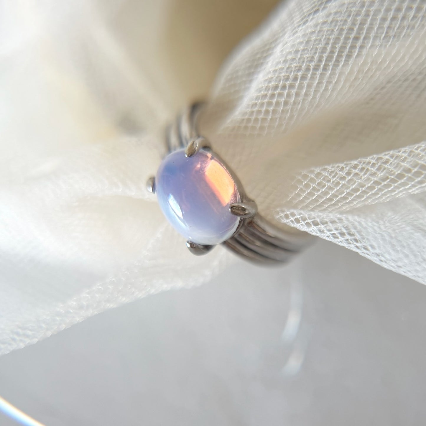 [ vintage purple glass ] trois silver