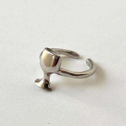 [ wine ] ring silver