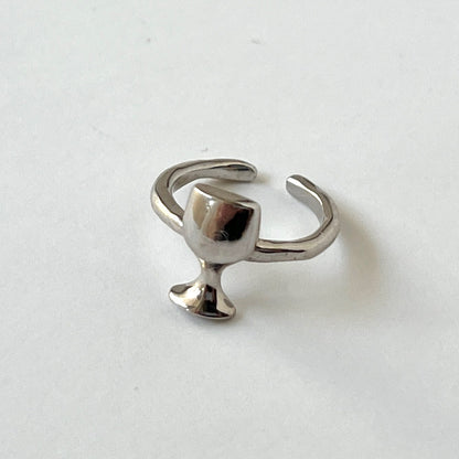 [ wine ] ring silver