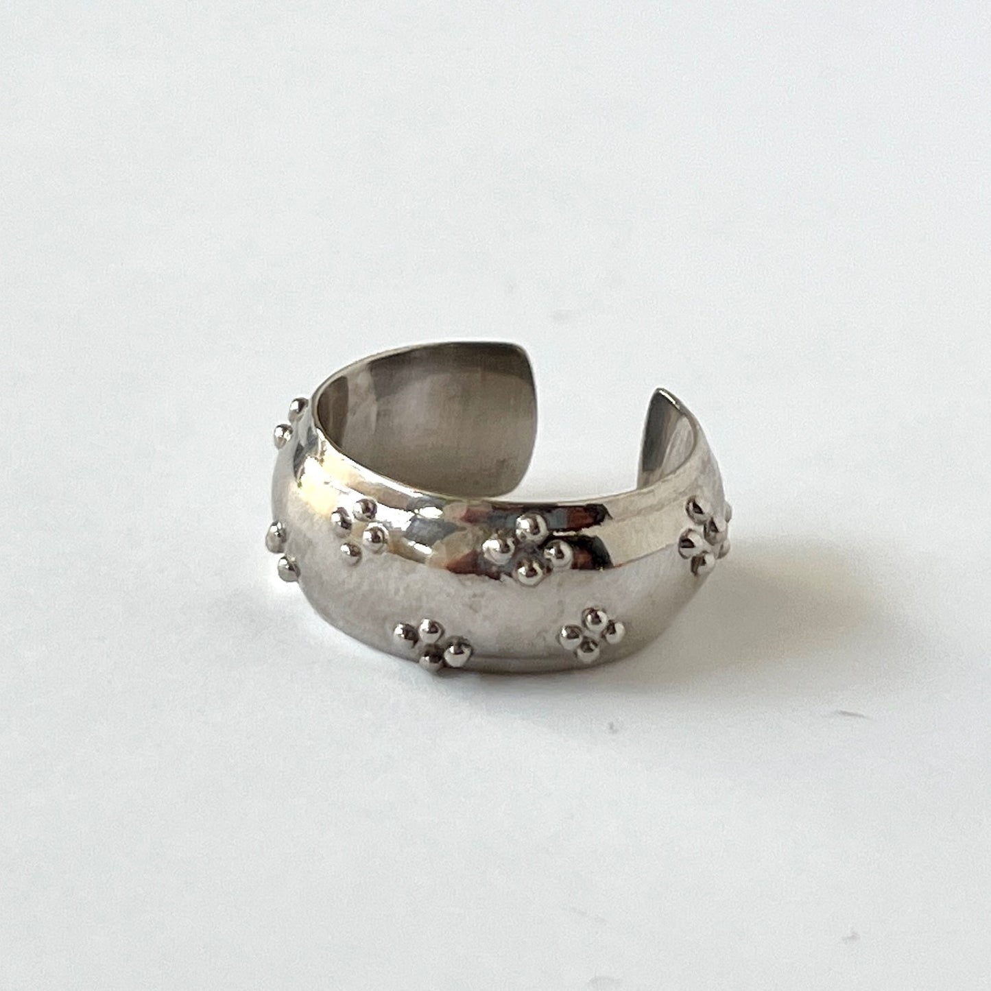 [ eyelet ] ring silver