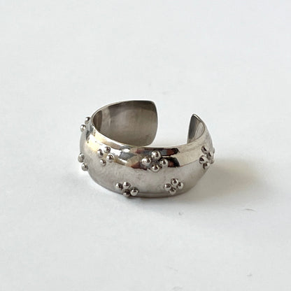 [ eyelet ] ring silver