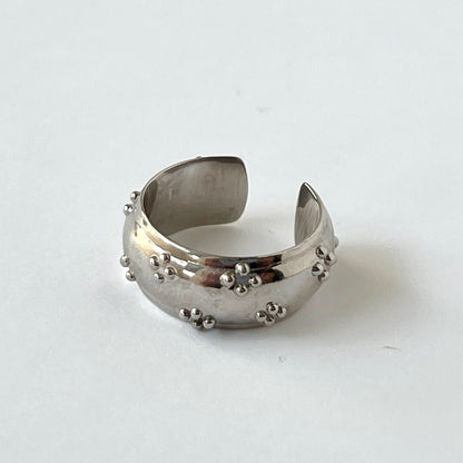 [ eyelet ] ring silver