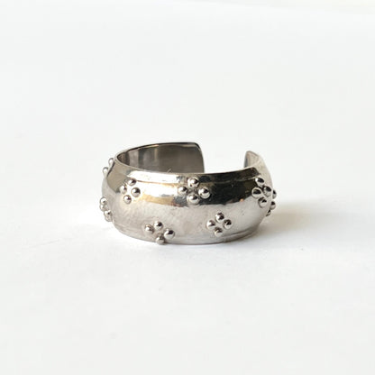 [ eyelet ] ring silver