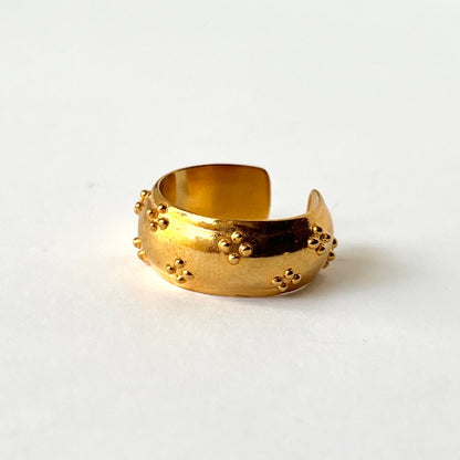 [ eyelet ] ring gold