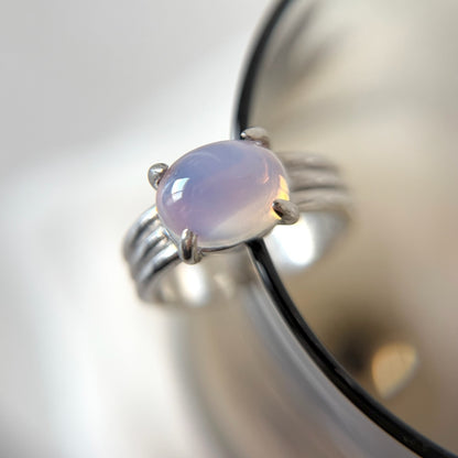 [ vintage purple glass ] trois silver