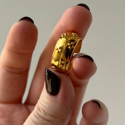 [ eyelet ] ring gold