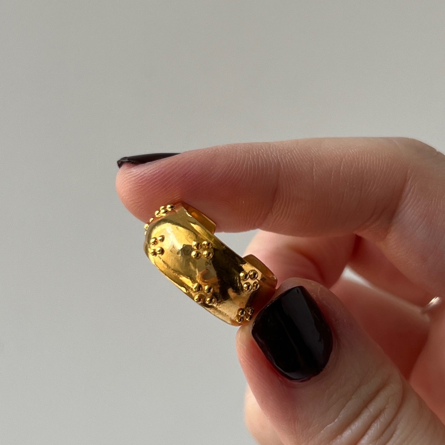 [ eyelet ] ring gold