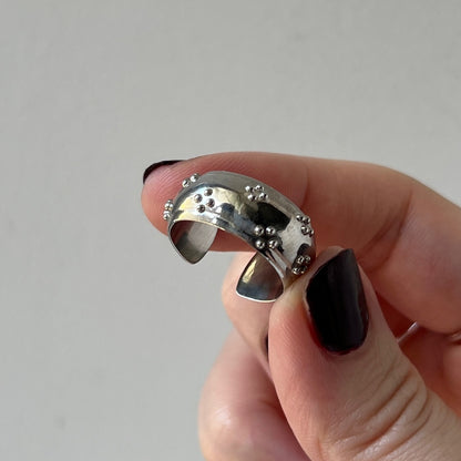[ eyelet ] ring silver