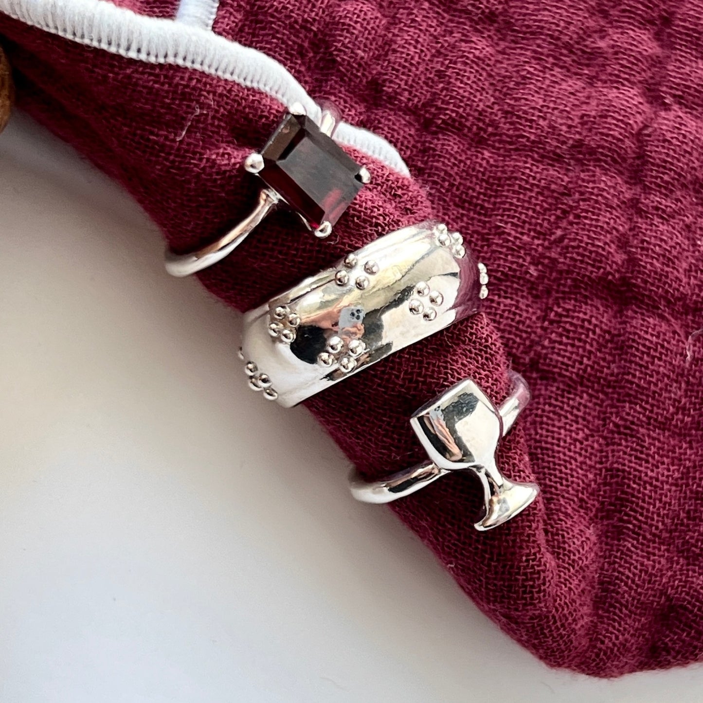 [ eyelet ] ring silver