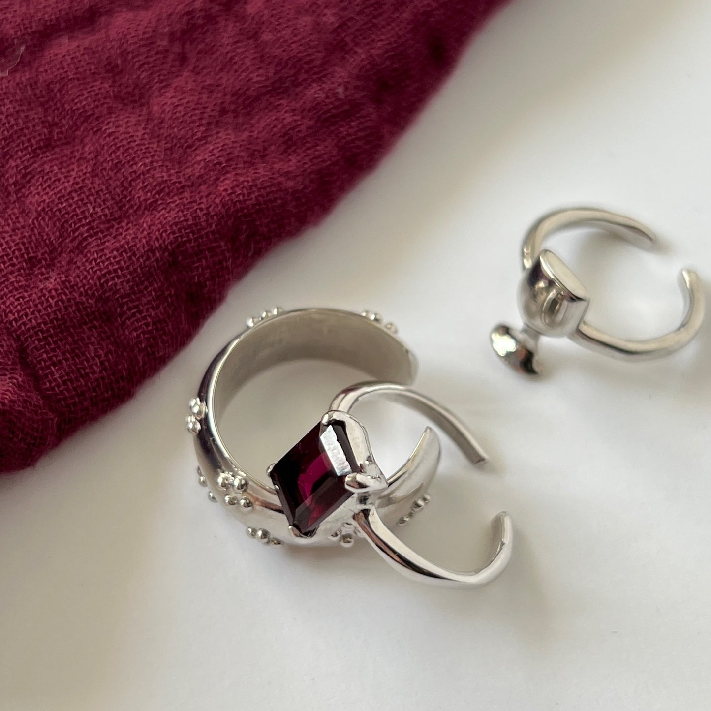 [ wine ] ring silver