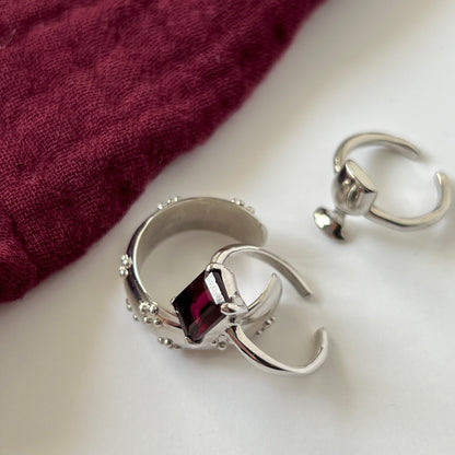 [ wine ] ring silver