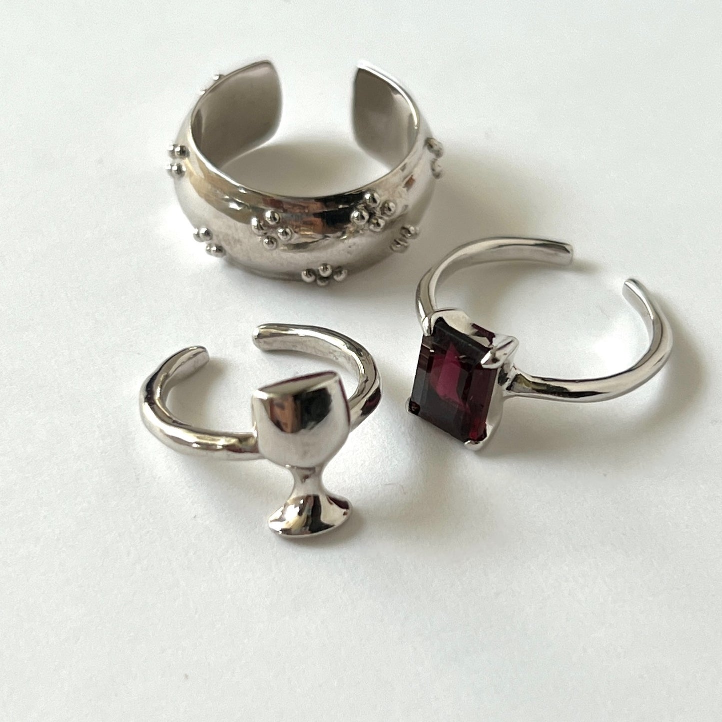 [ wine ] ring silver
