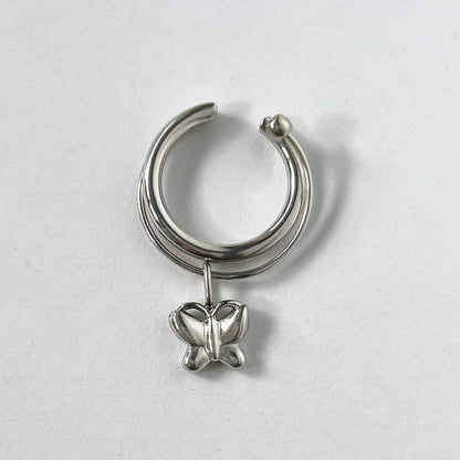 [ papillon ] um motif ring silver