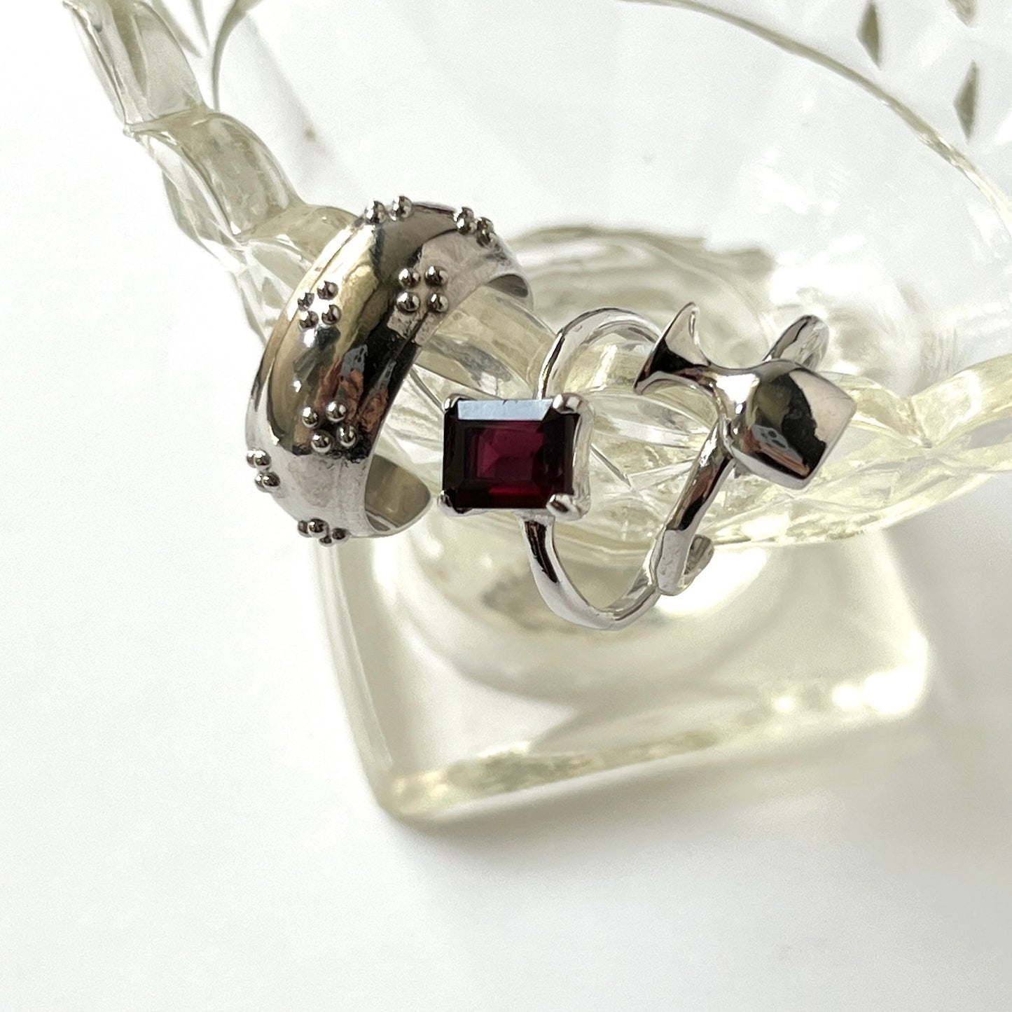 [ eyelet ] ring silver