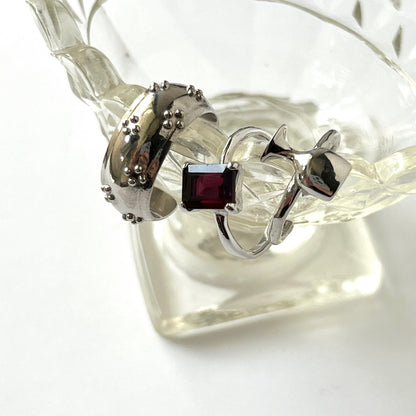 [ wine ] ring silver