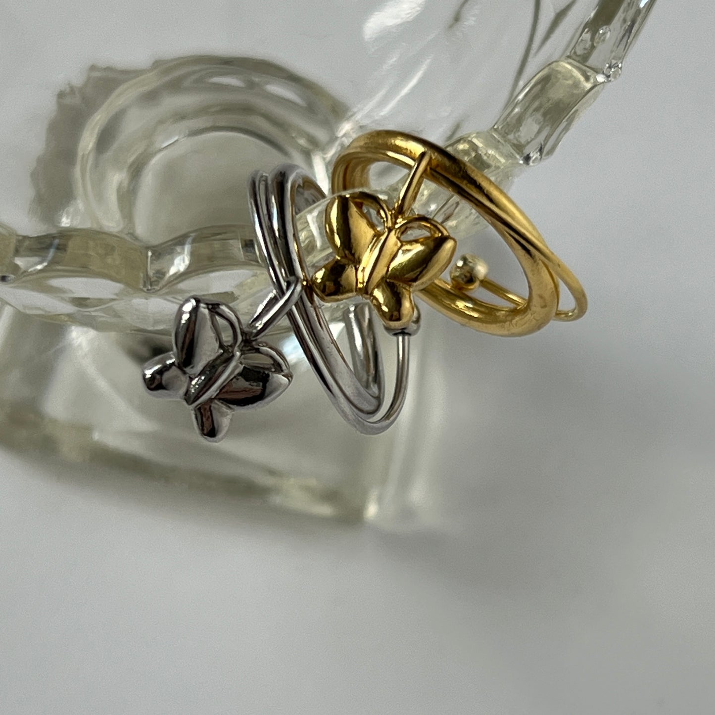 [ papillon ] um motif ring silver