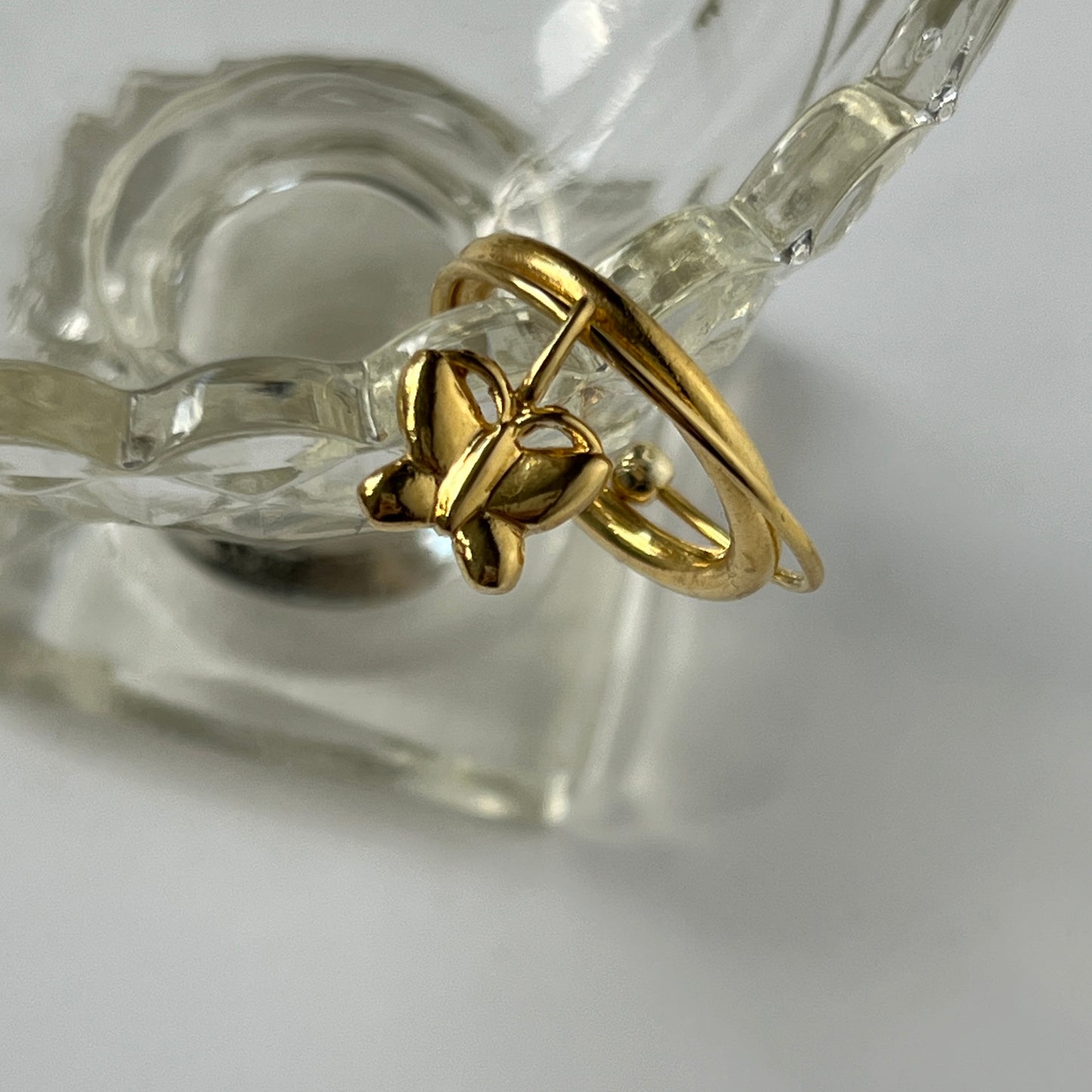 [ papillon ] um motif ring gold