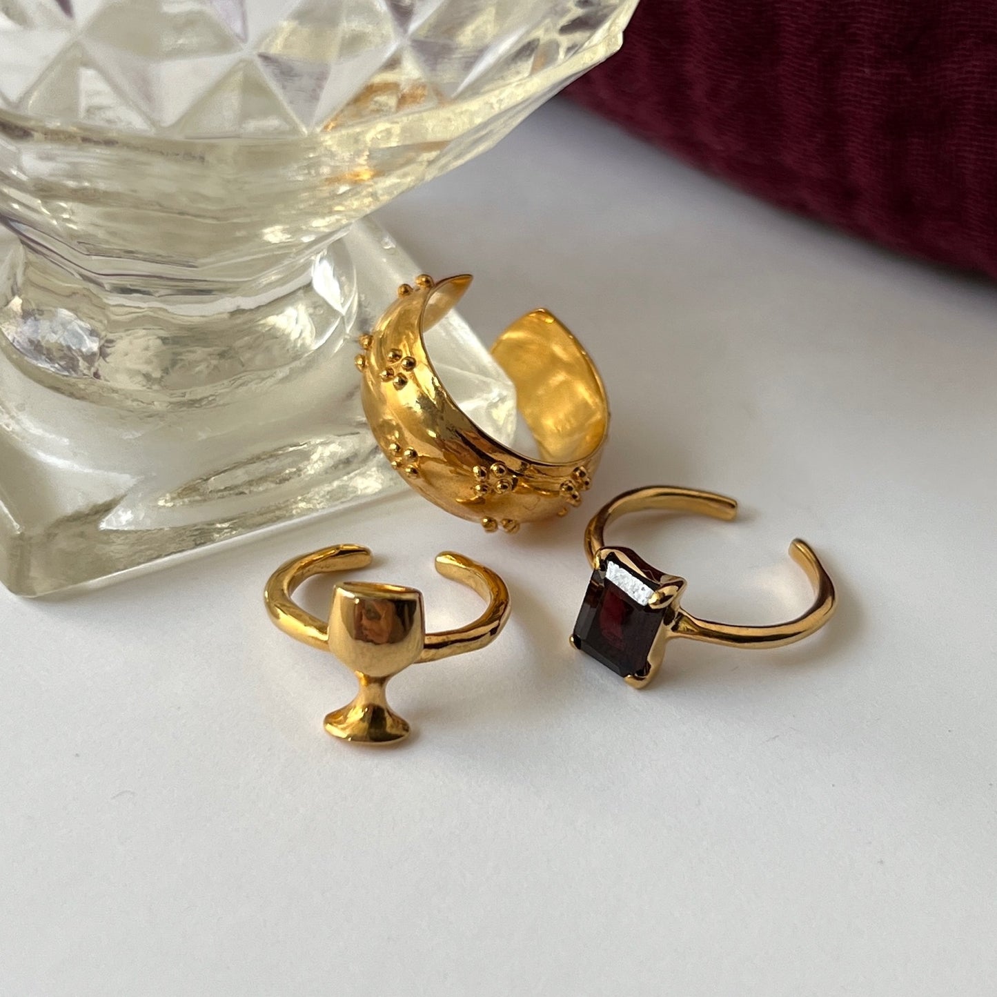 [ eyelet ] ring gold