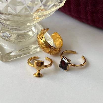 [ eyelet ] ring gold