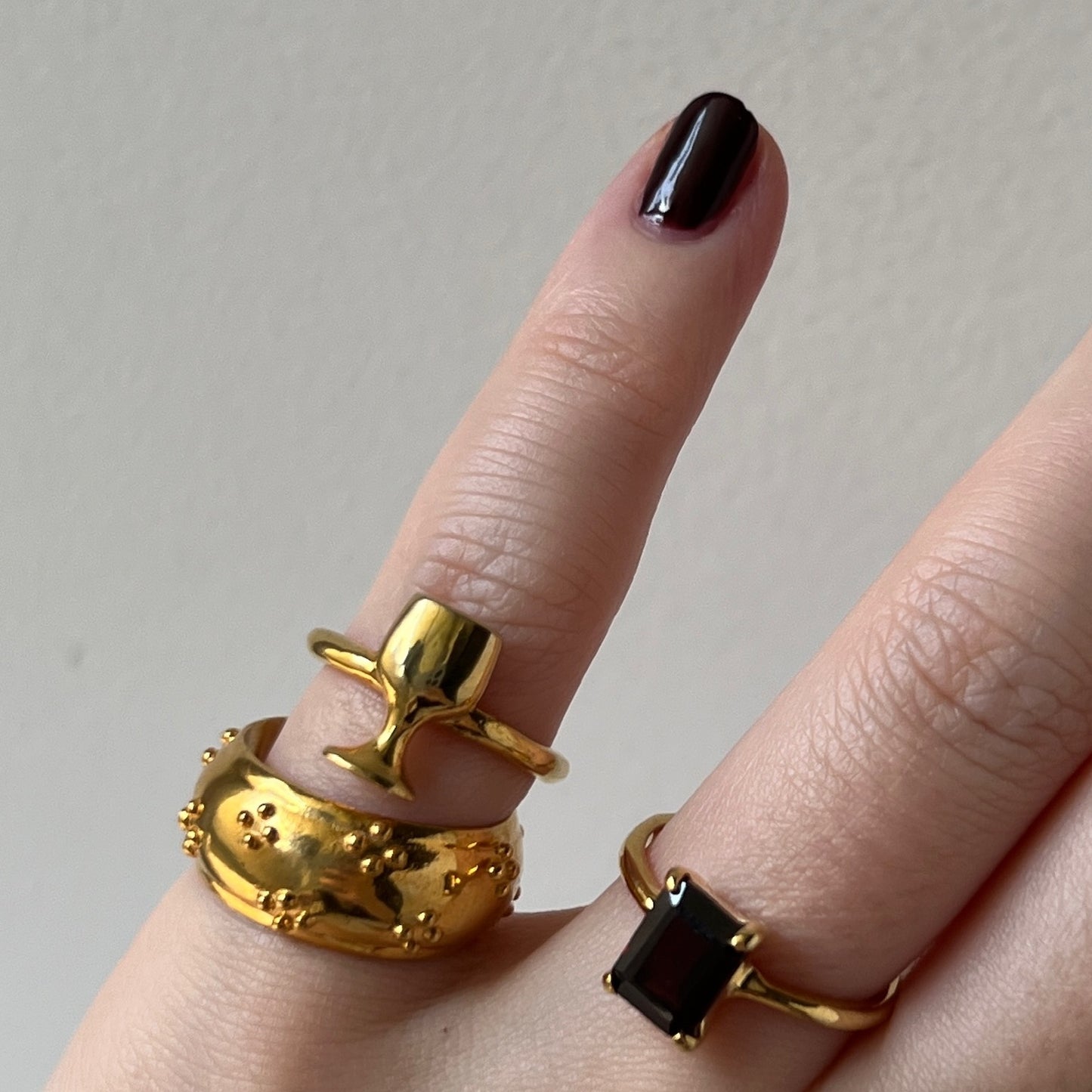 [ eyelet ] ring gold