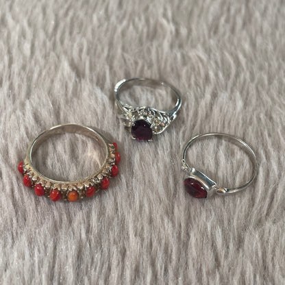 Red ring set [ 3 set ] no.1