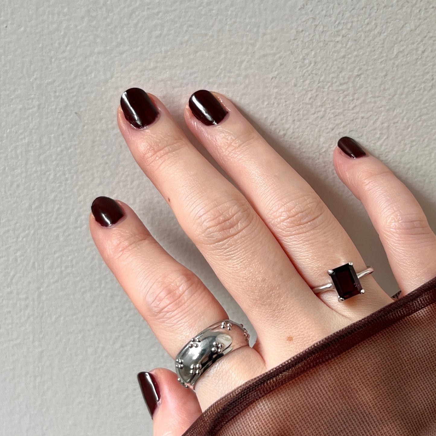 [ eyelet ] ring silver
