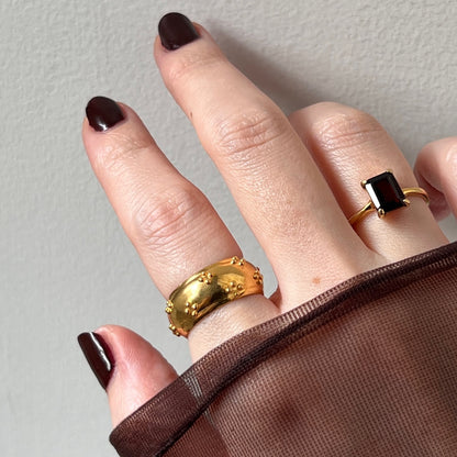 [ eyelet ] ring gold