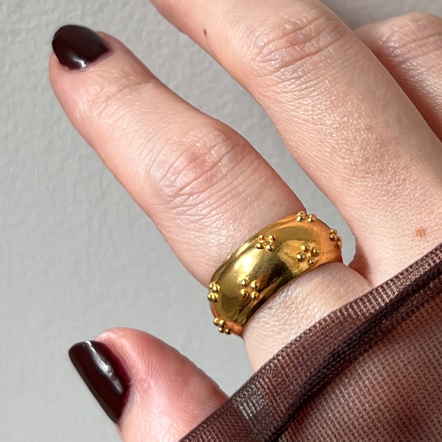 [ eyelet ] ring gold