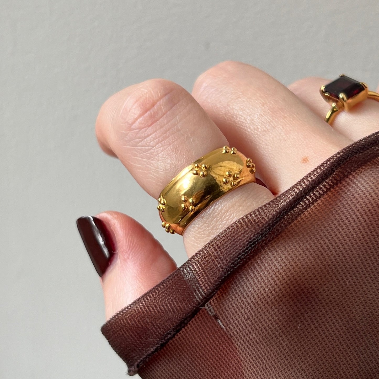 [ eyelet ] ring gold