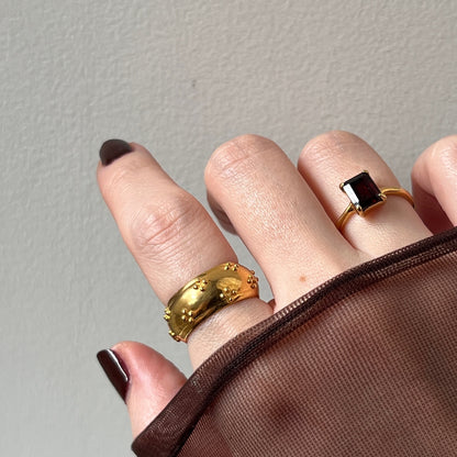 [ eyelet ] ring gold
