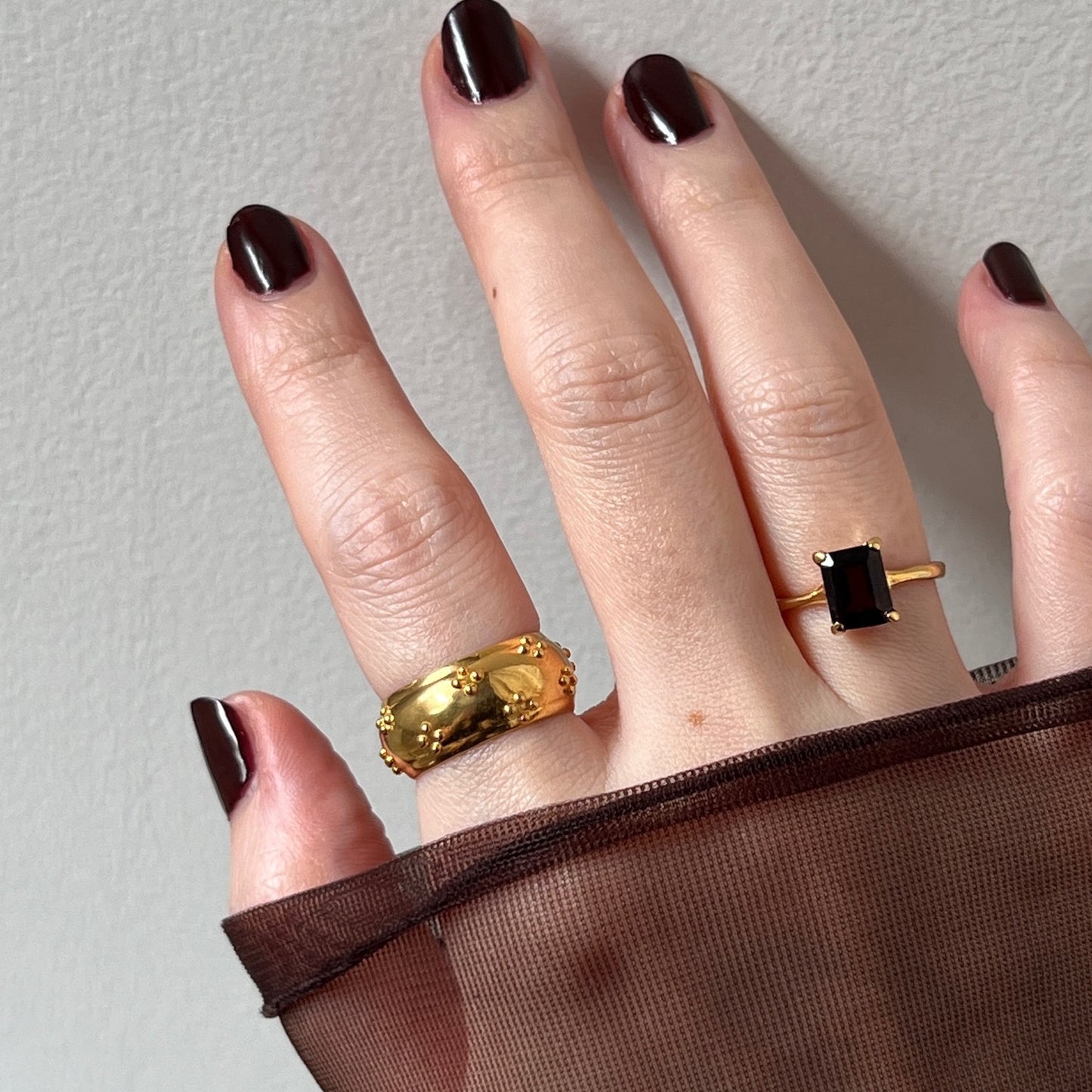 [ eyelet ] ring gold