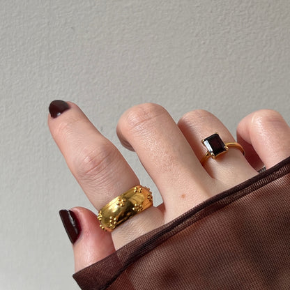 [ eyelet ] ring gold