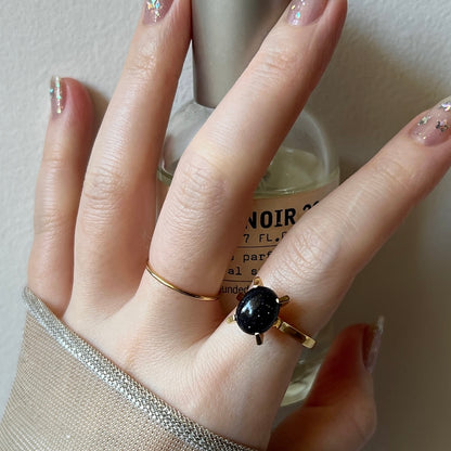 [ blue gold stone ] classic gold [ free size ]