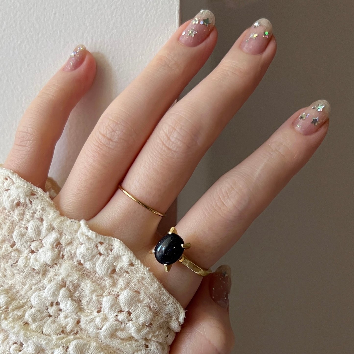 [ blue gold stone ] classic gold [ free size ]