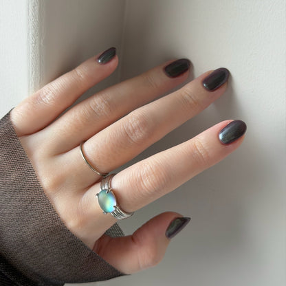 [ frost glass ] trois silver