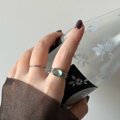 [ frost glass ] trois silver