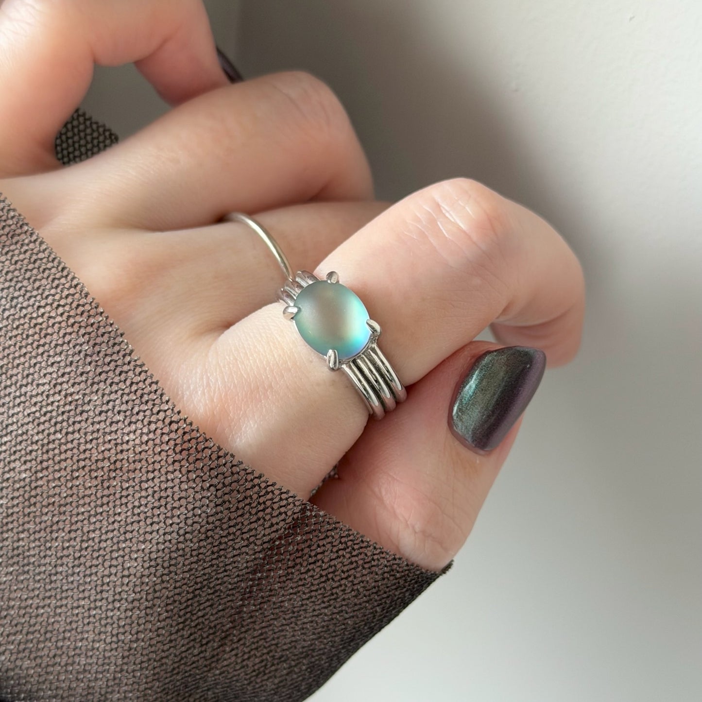 [ frost glass ] trois silver