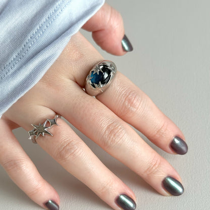 [ apatite ] twinkle ring silver