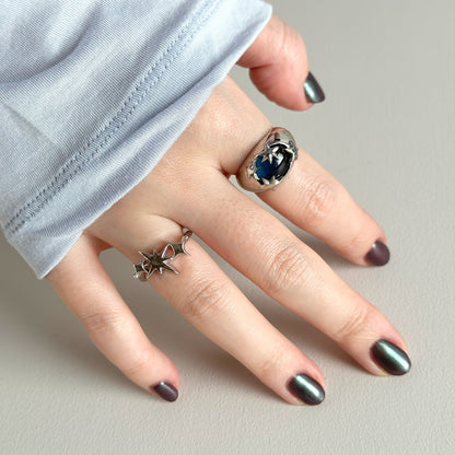 [ apatite ] twinkle ring silver