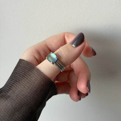 [ frost glass ] trois silver