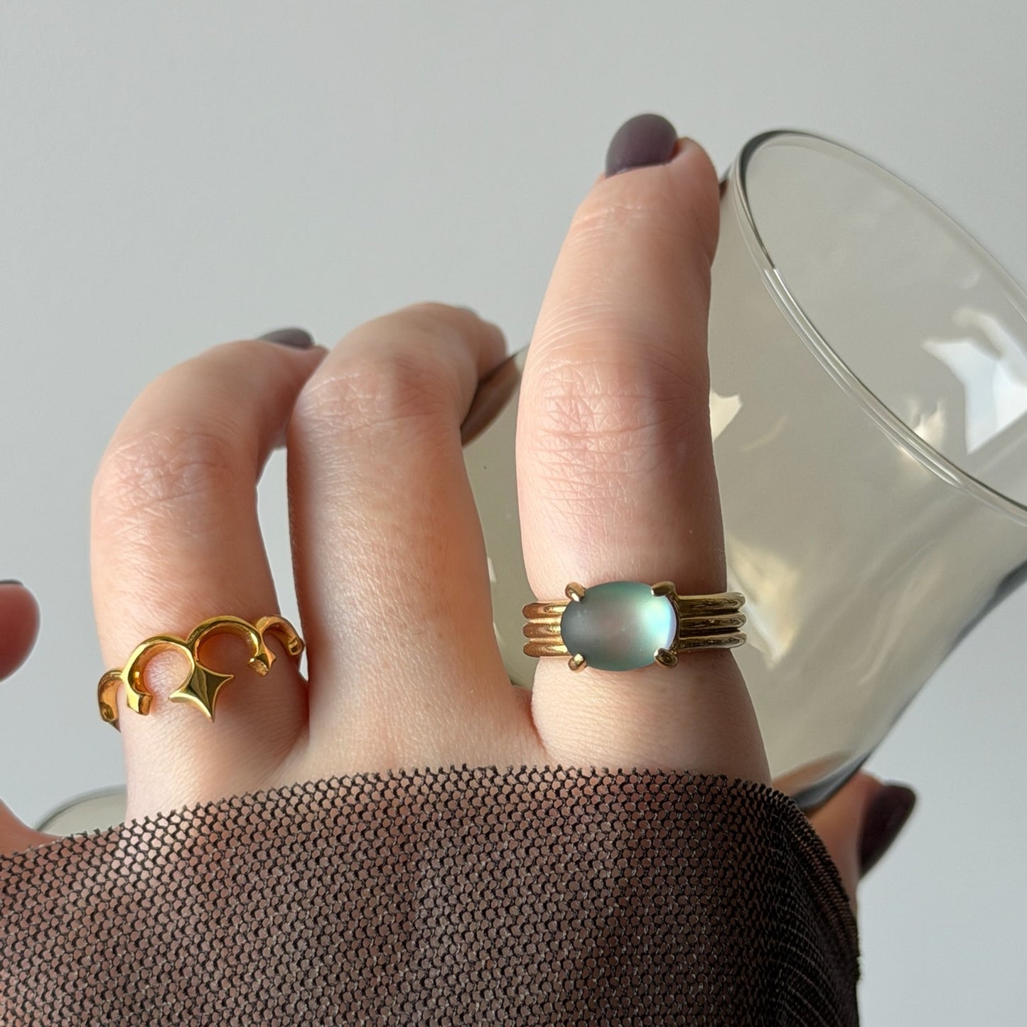 [ frost glass ] trois gold