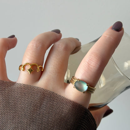 [ frost glass ] trois gold
