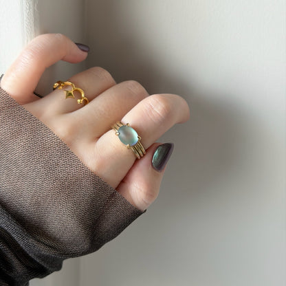 [ frost glass ] trois gold