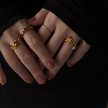[ gold ] multiple star [ free size ]