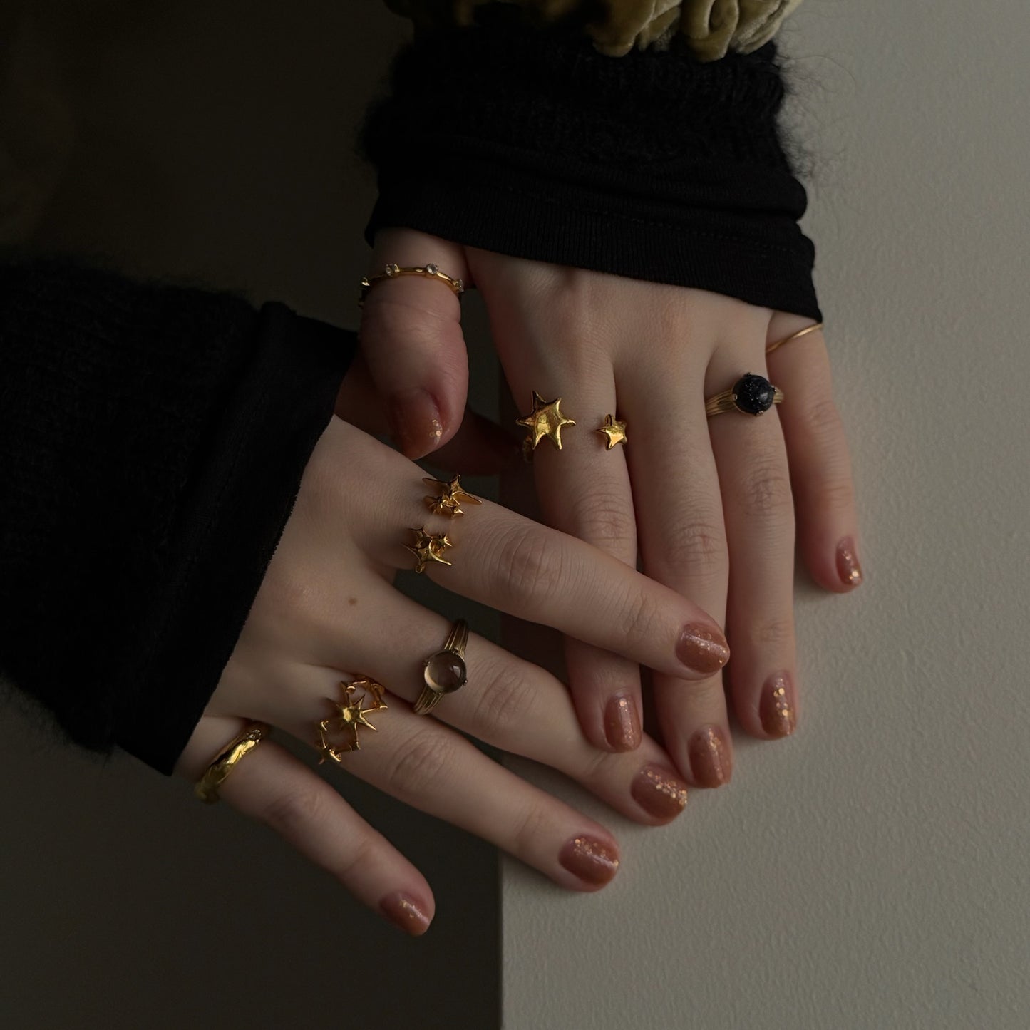 [ gold ] multiple star [ free size ]